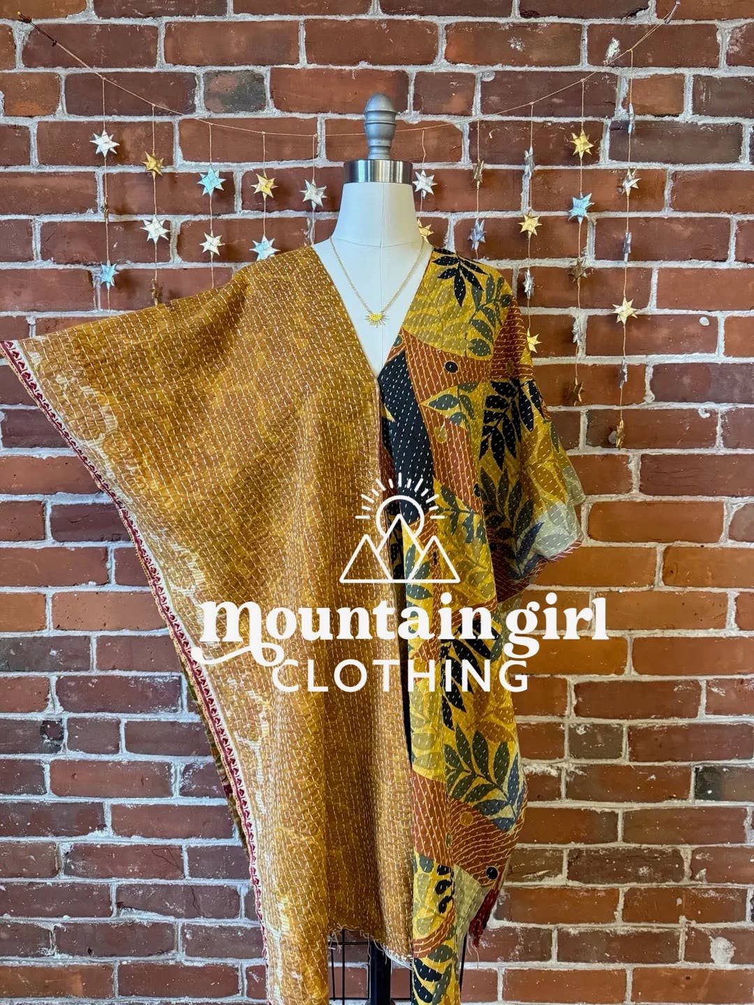 Mountain Girl Clothing - Wholesale Tunic - Women's - Reversible Long Kantha Tunic - One of A Kind1