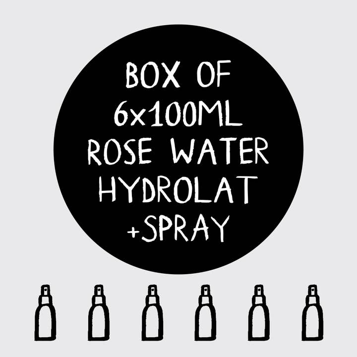 Rose Water 100ml Blue Bottles for wholesale by FILL REFILL CO