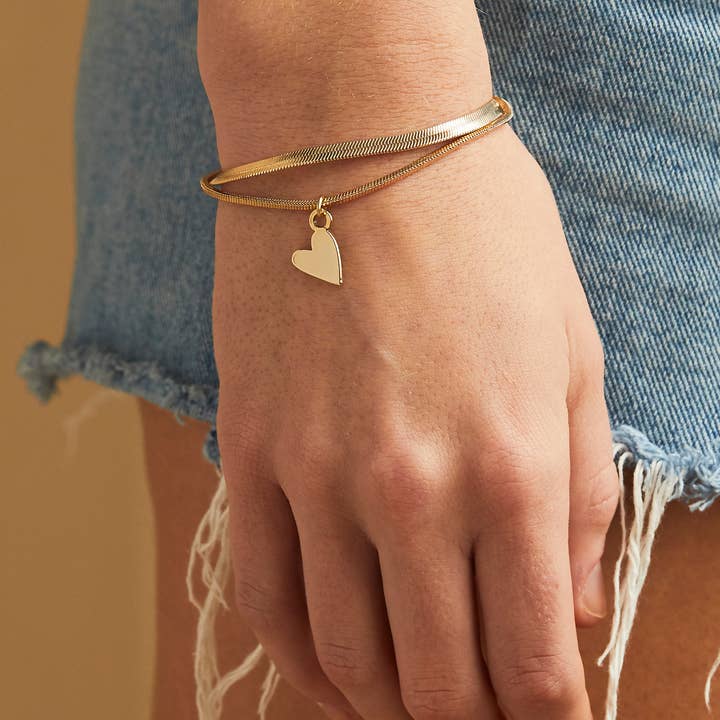 Foxy Originals - Vendita all'ingrosso Braccialetto con ciondolo/pendente - Bracciale Regolabile Rosie Heart | Natale 20252