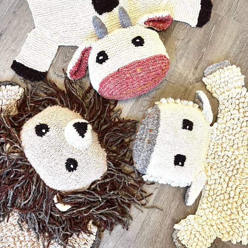 Default Organic Wool Play Mat + Nursery Rug  | Cow for wholesale on Faire4