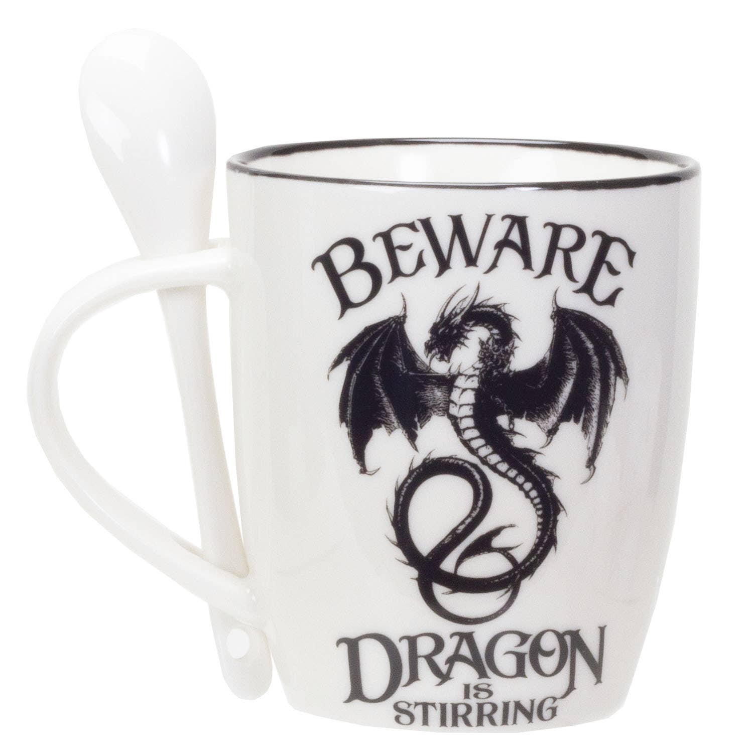 Pacific Trading – wholesale Coffee mug – Alchemy Gothic Mug & Spoon Set Dragon is Stirring4