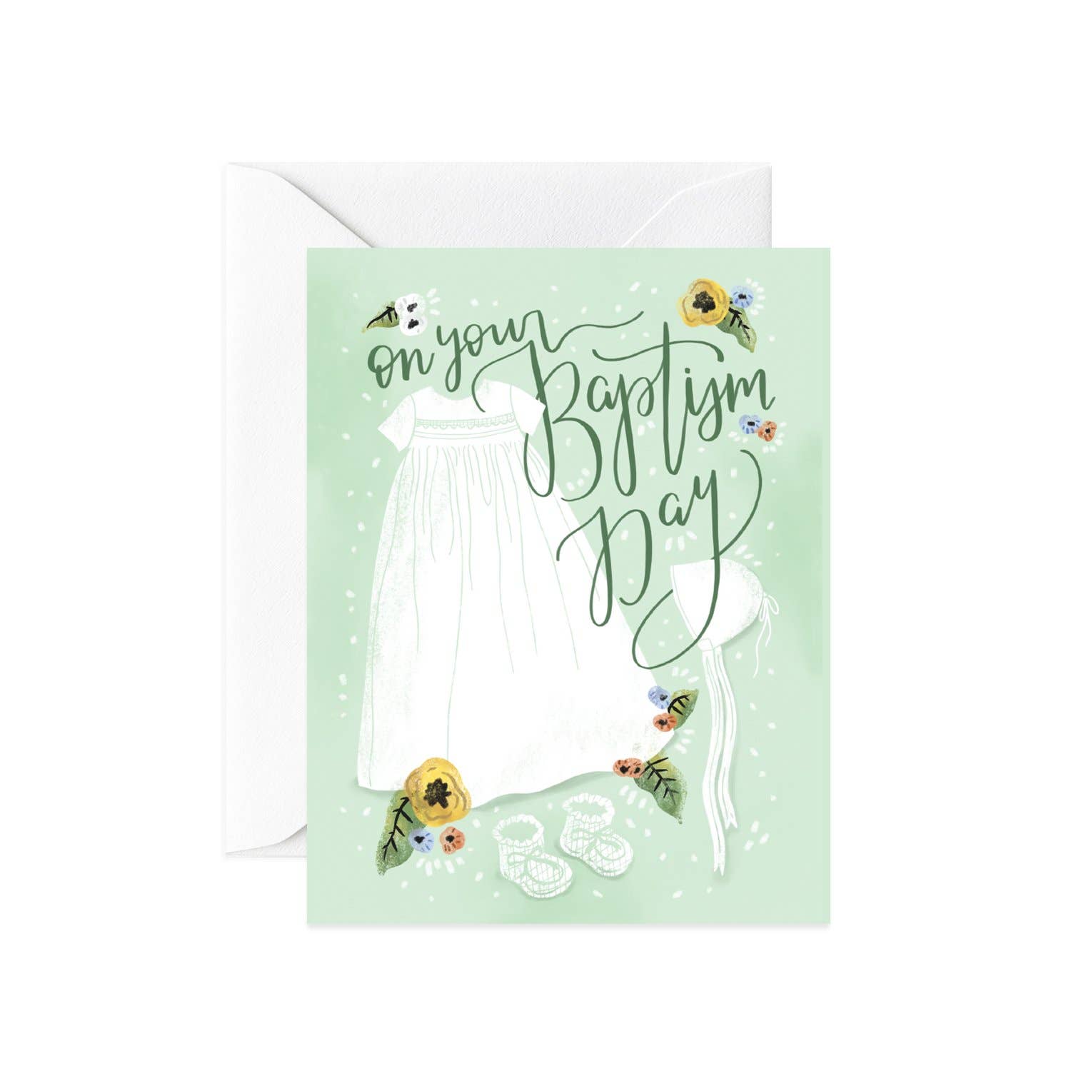 Gratia Design Co. - Wholesale Baby card - On Your Baptism Day Card