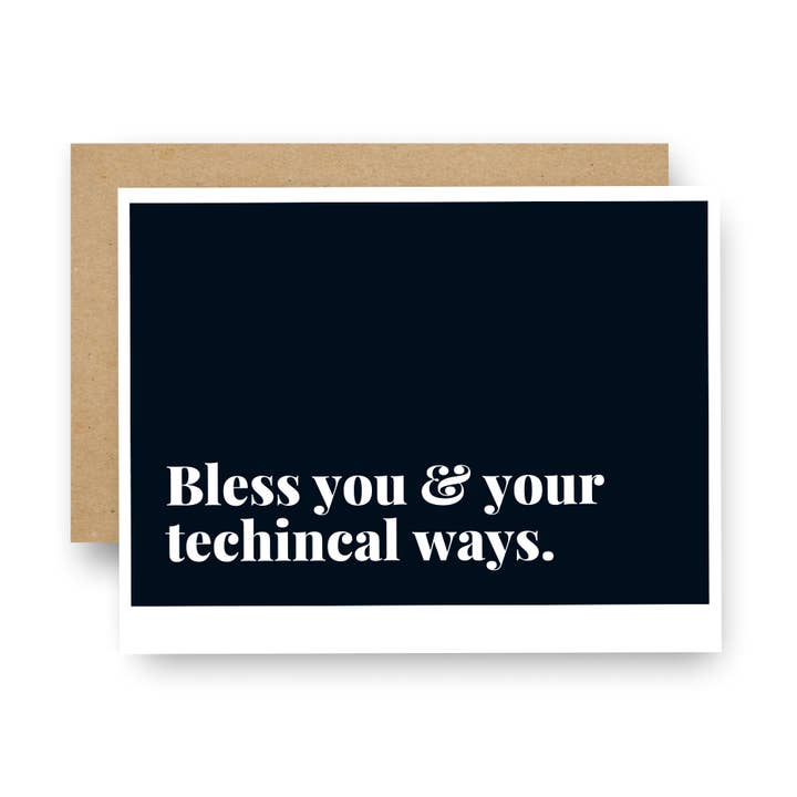 Välsigna dig och dina tekniska sätt Notecard för wholesale av Careerlog