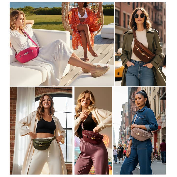 Justin Gregory Inc - Wholesale Crossbody Bag - Women's - Renee Bum Bag1