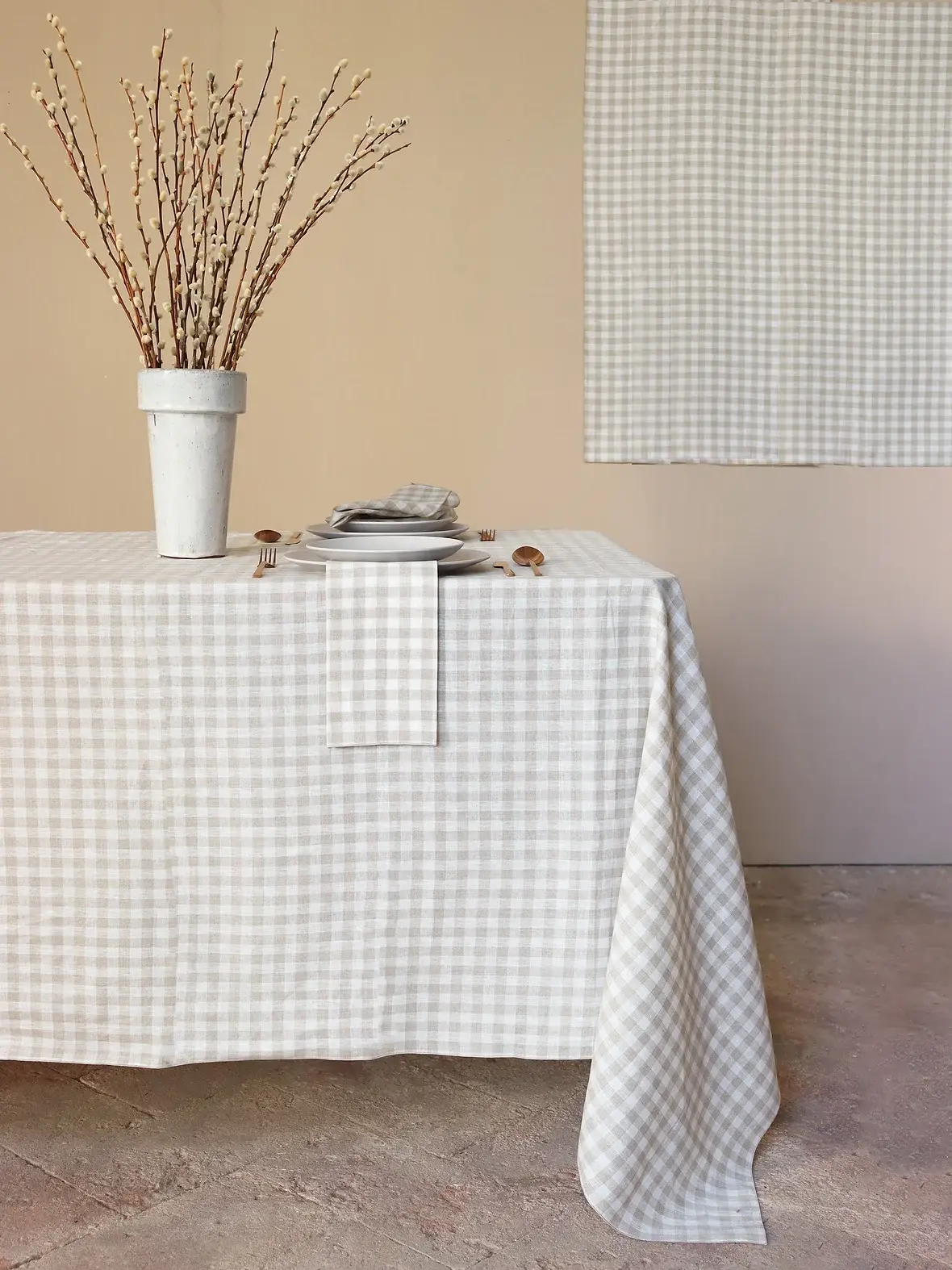 Giardino Segreto - Wholesale Dinner & Cloth Napkin - QUADRETTO pure linen napkin4