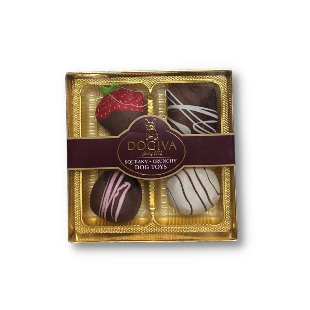 fabdog - Wholesale Pet toy – Dog - Dogiva Box of Chocolates (3 Pack)