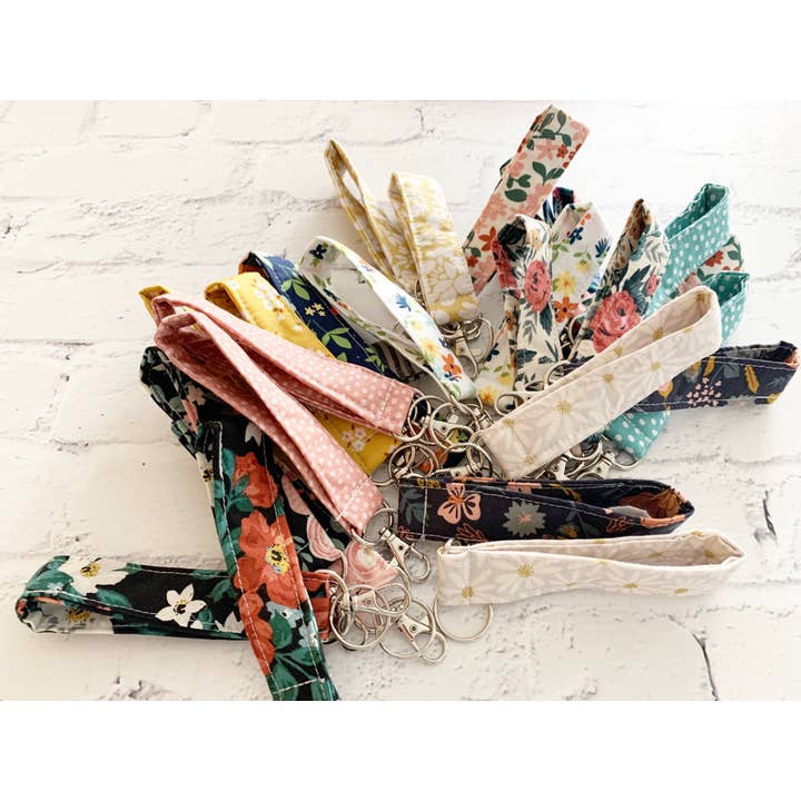 Mangham Made - Wholesale Lanyard - Women's - Variety Pack, Handmade Fabric Keychain Mini Lanyard