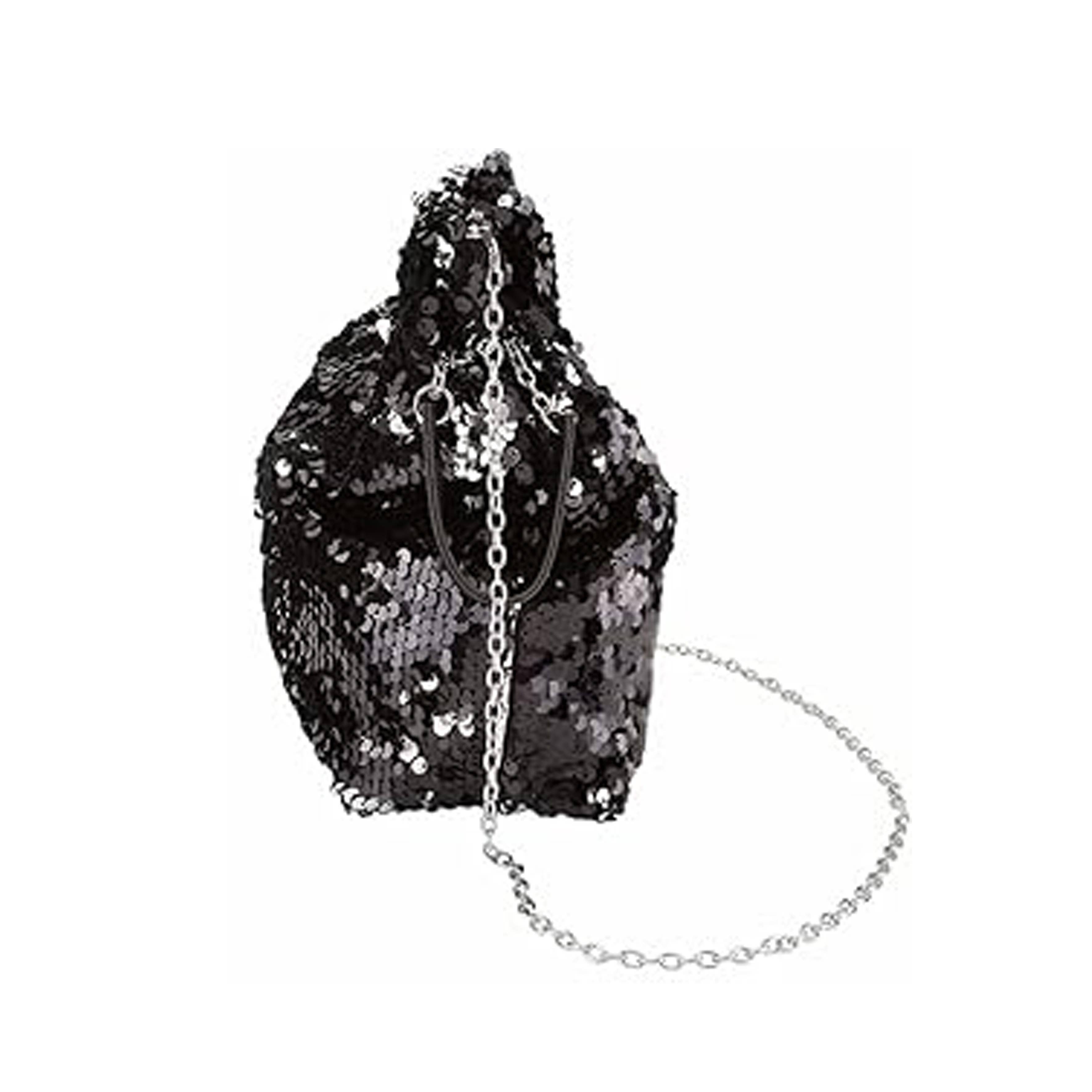 Papaya Fashion Ltd – wholesale Påse med dragsko – Dam – CC343-Mångsidig 3-vägs paljettväska3