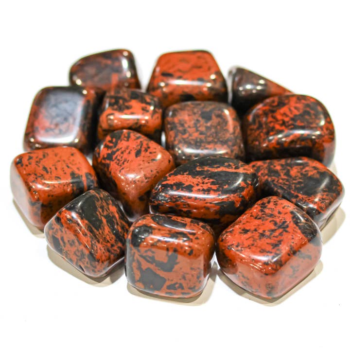 Quasar Gems USA - Wholesale Spiritual Stone/Crystal - Mahogany Obsidian Tumbled 30-45mm 1KG