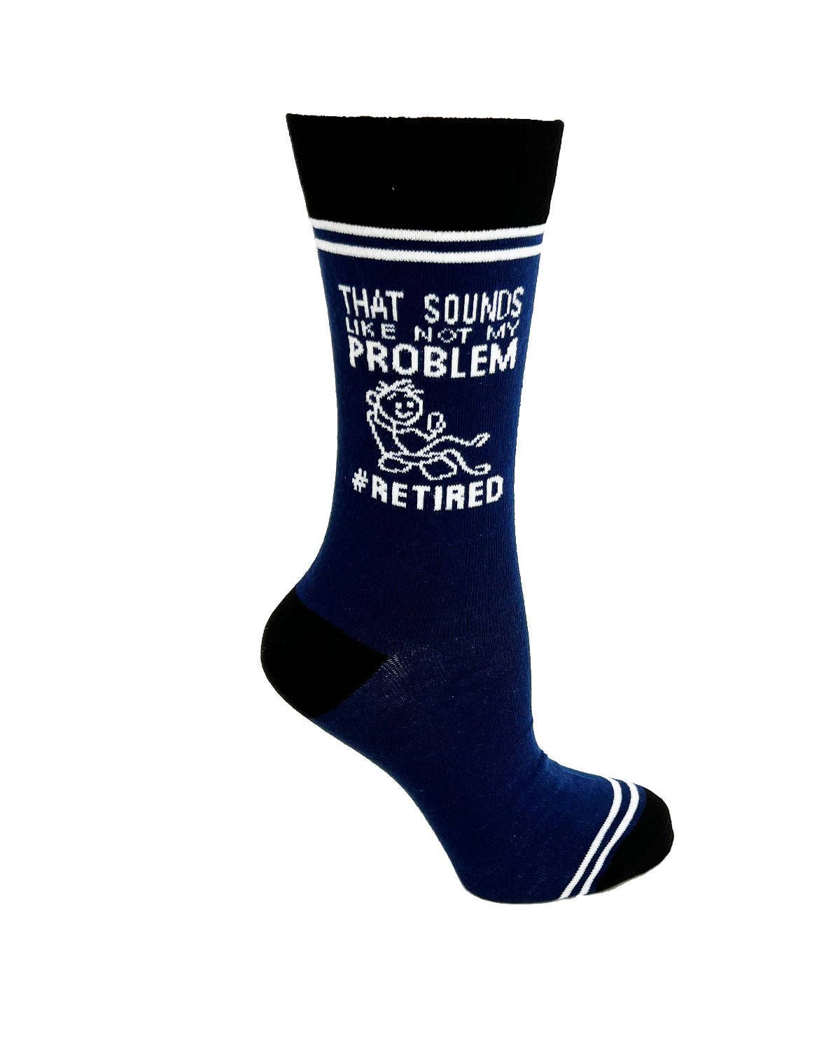 Fabdaz – Engroshandel Strømper - Unisex – Det lyder som ikke mit problem #Retired - Hey Now Unisex Crew Socks