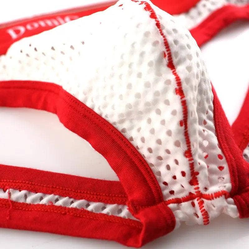 DomiGe - Vente Sous-vêtements – homme - Jockstraps Bold & Breezy pour hommes avec ceinture à logo - Sous-vêtements pour hommes Unleash Your Freedom1