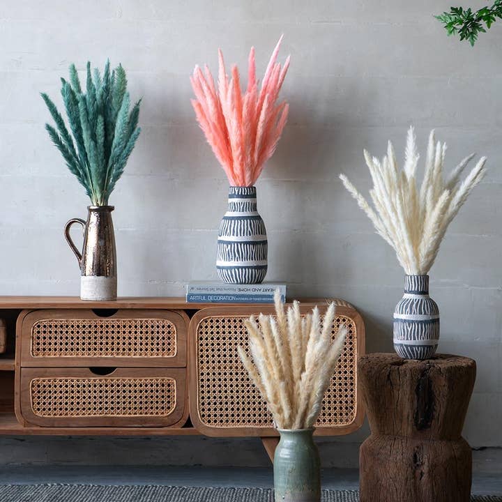 A&B Home Group Inc. - Wholesale Artificial plant - 8x1.2x27.5"H 6pc/Bag Taupe Pampas Grass Cluster11