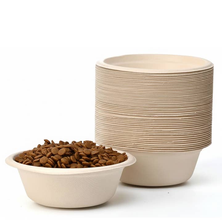 EcoQuality Cuencos Compostables para Perros Duraderos Biodegradables 12oz para venta al por mayor de EcoQuality