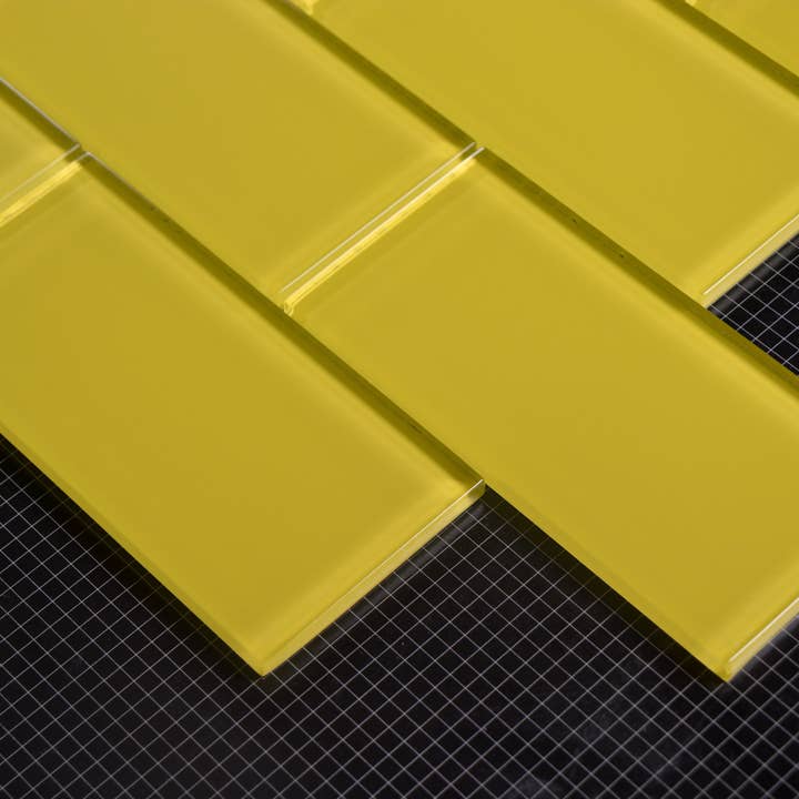 WS Tiles - Vente Carrelages muraux - Carreau de mosaïque en verre de 3" x 6", dosseret pour cuisine et salle de bain - 5 pieds carrés par carton56