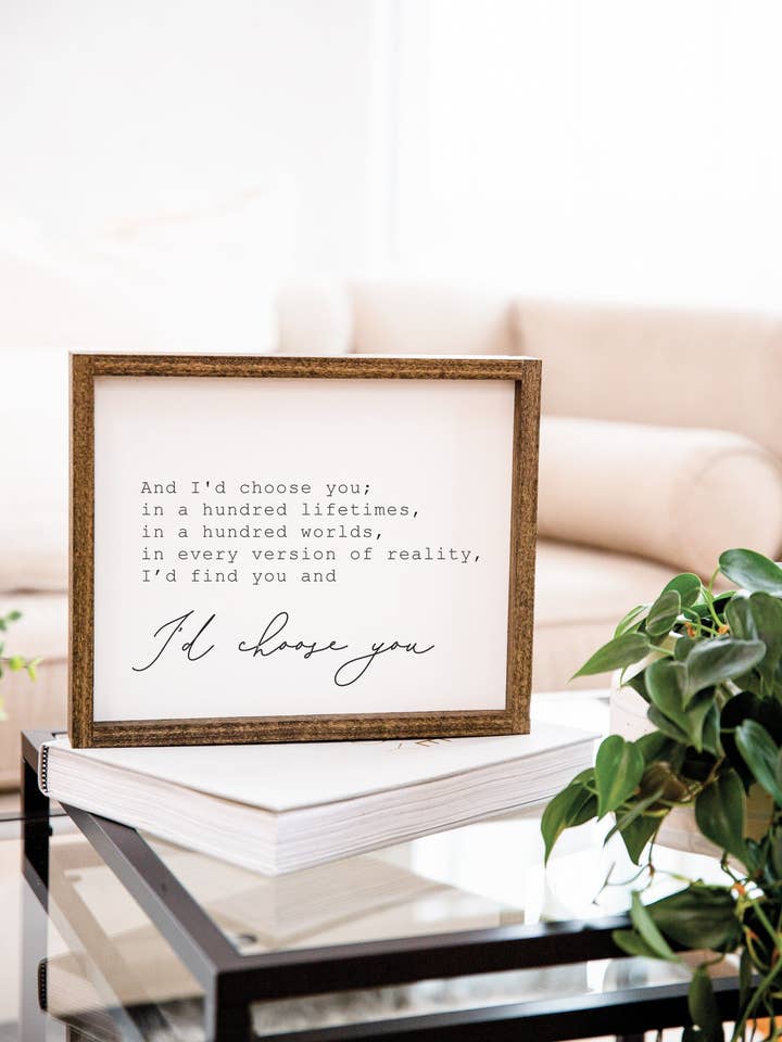 I'd Choose You Sign for wholesale by Notes in Knots