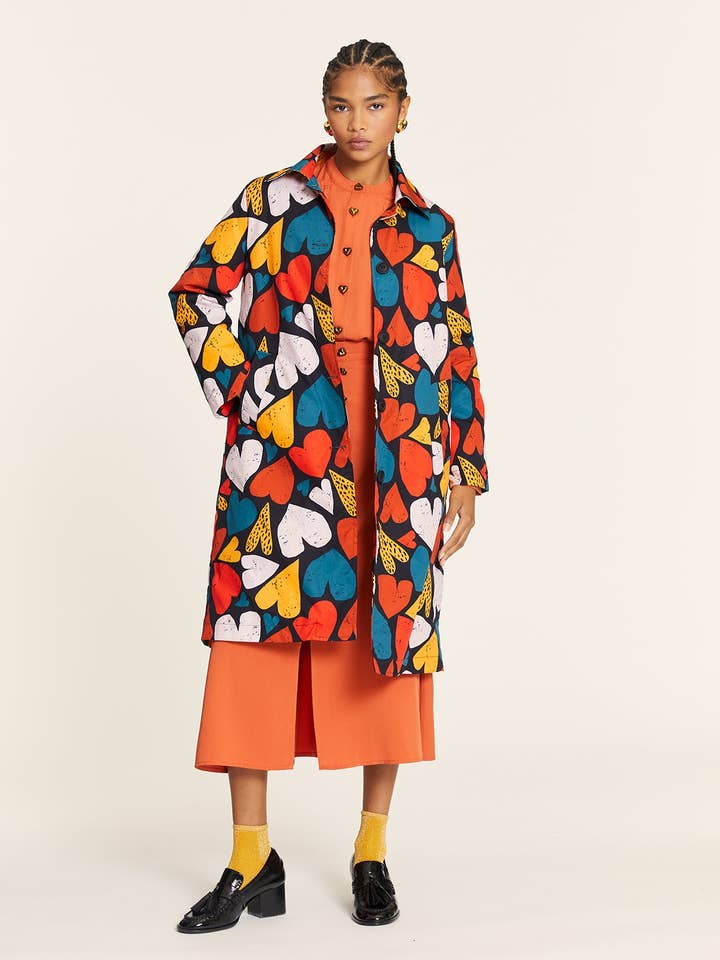 Abrigo corazones med vatteret foring for engroshandel hos Pepaloves