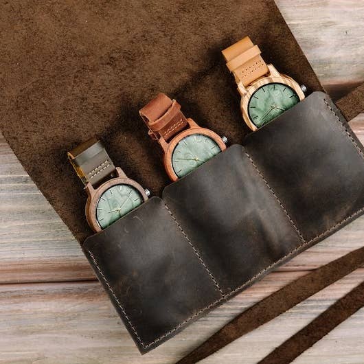 Pikore - Wholesale Wrist Watch - Men's - Leather Watch Roll Case