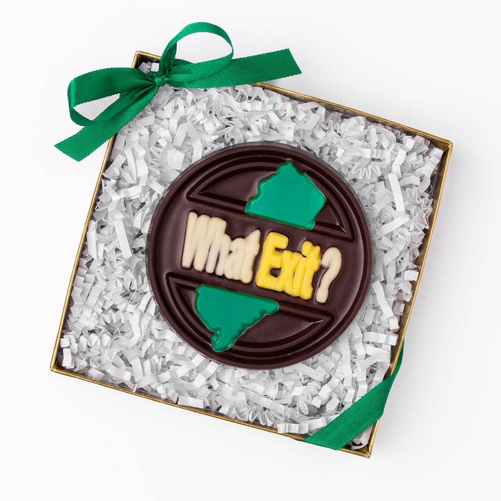 What Exit? Disc for wholesale by Enjou Chocolat