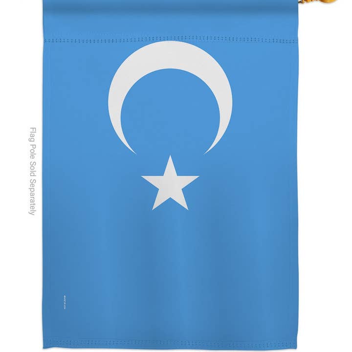 Two Group Flag Co - Vente Drapeaux - Maison de jardin en Chine avec drapeau ouïghour1