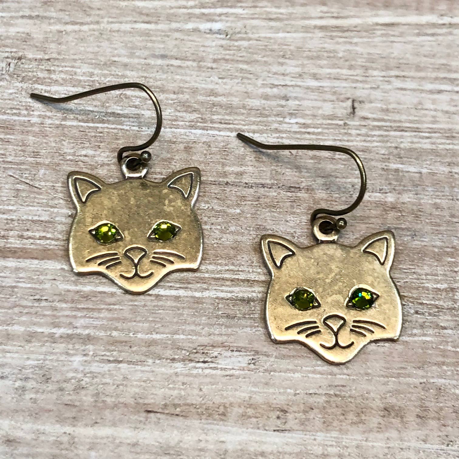 Lorraine Frances Jewelry - Wholesale Dangle Earrings - Sweet Cat Face Earring With Crystal1