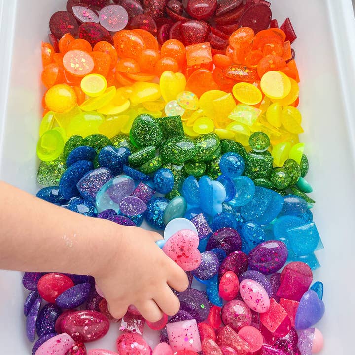 Love Teach Play - Wholesale Toy Set - Kids - Glitter Resin Gemstones