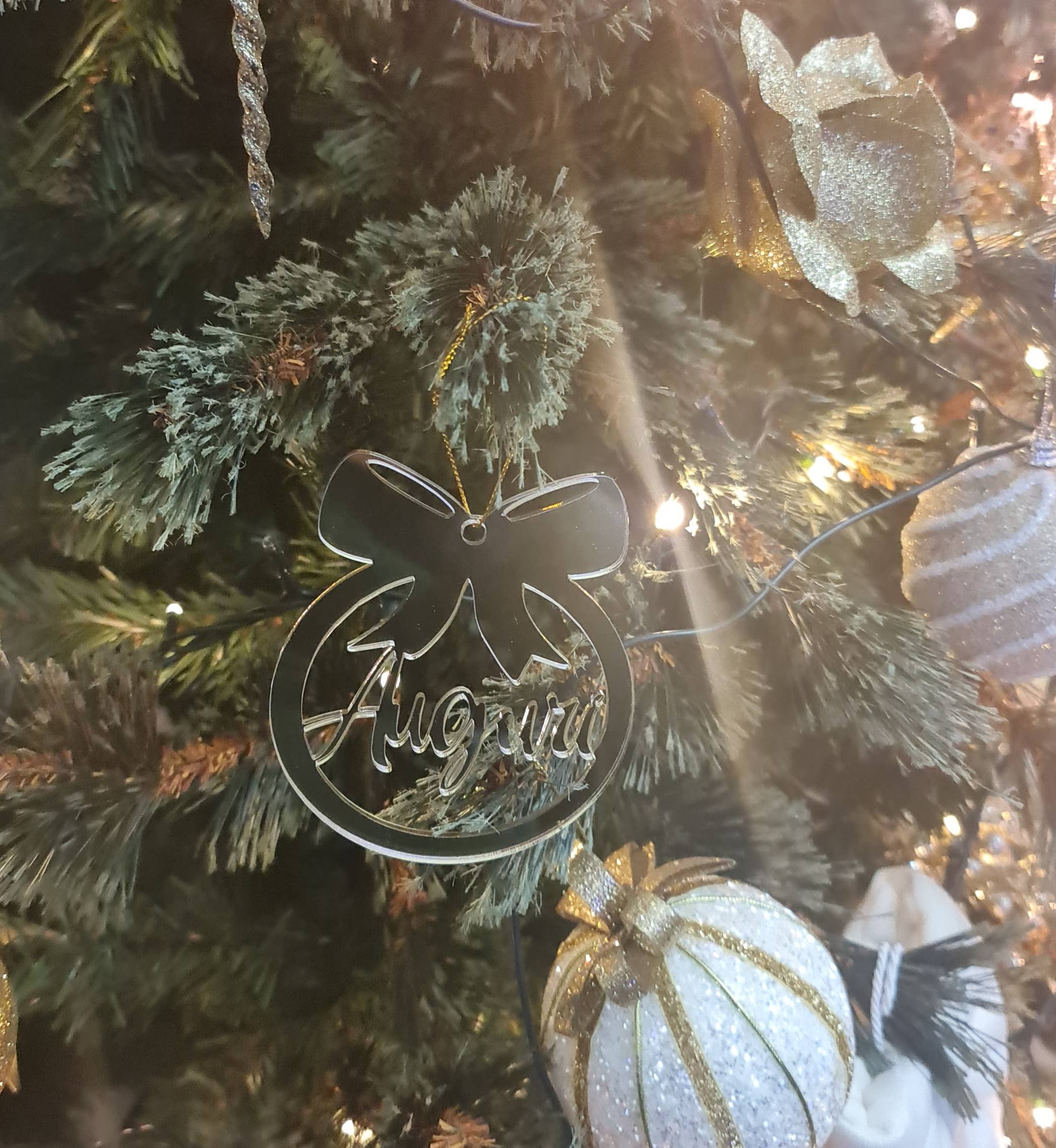 Lunaria Lab – wholesale Prydnad – Julboll i plexiglas bästa hälsningar2