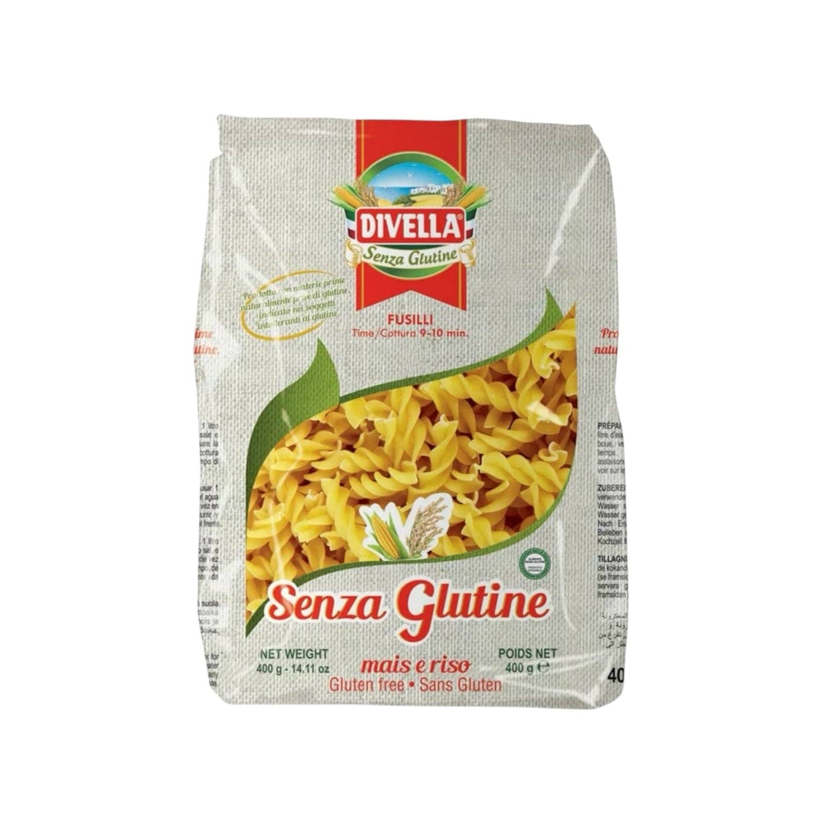 Made in eatalia - Wholesale Pasta - Divella Gluten Free Fusilli 400g0