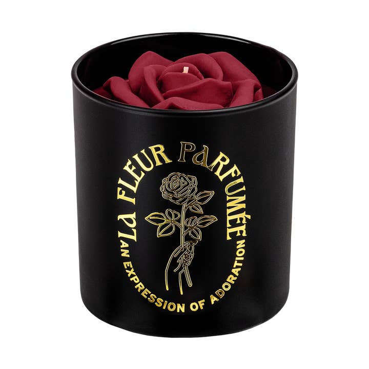 La Fleur Frisk Skårne Roser Glasfyldt Stearinlys Hjemmedekoration Gave for engroshandel hos Candier