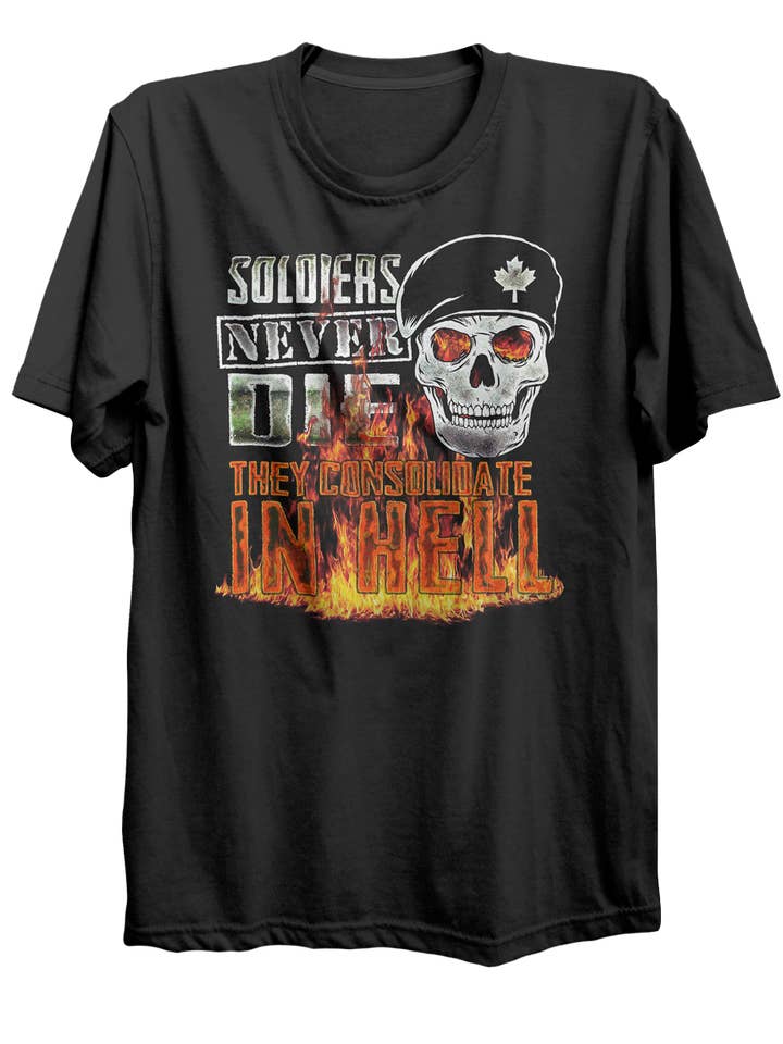 Soldiers Never Die T-shirt för wholesale av Canada for Victory
