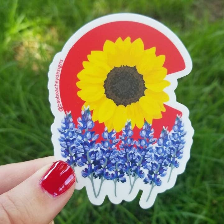 Colorado Wildflower Adesivo per la vendita all'ingrosso da parte di Bee Beachey Designs