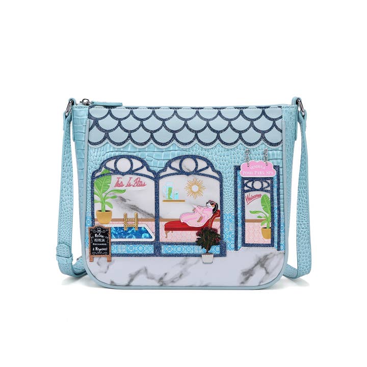 Posh Paws Spa Square Crossbody for engroshandel hos Vendula London Ltd