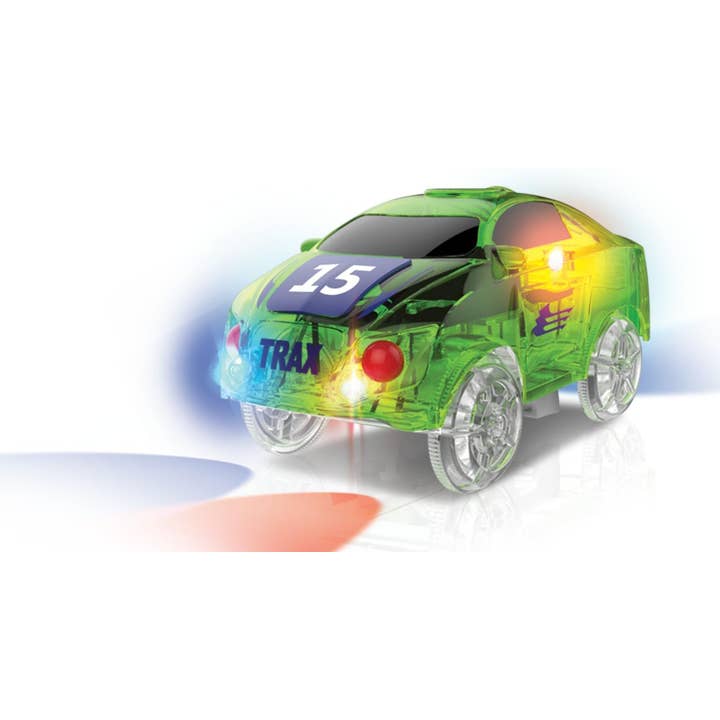 Mindscope Products - Venta al por mayor Coches/camiones de juguete - Niños - Auto verde Mindscope Neon Glow Twister Tracks 221 (11 pies)