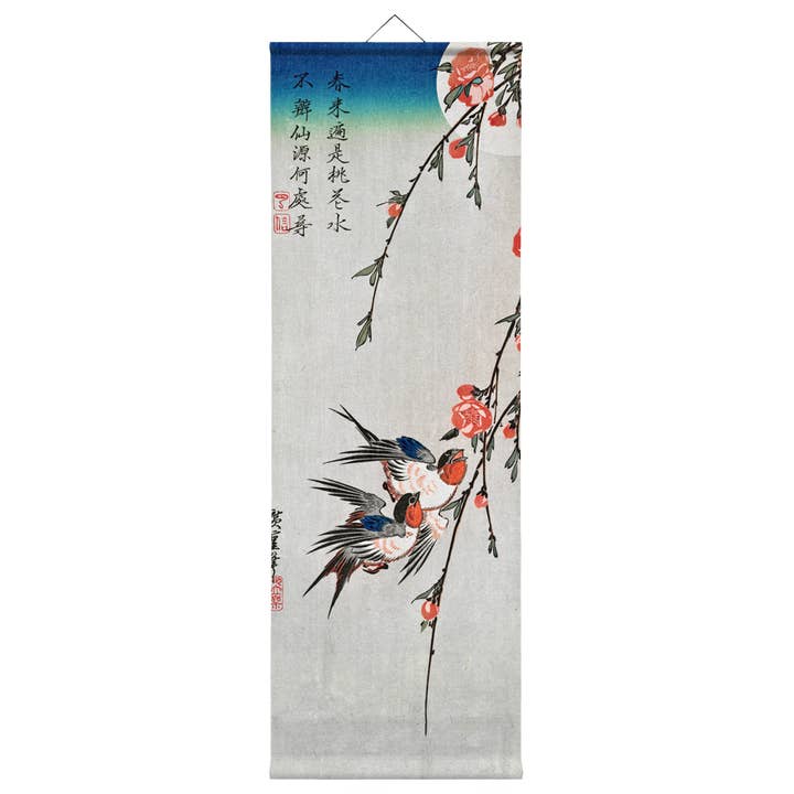 Kakemono #008 Moonlight Birds pour la vente par Eicie