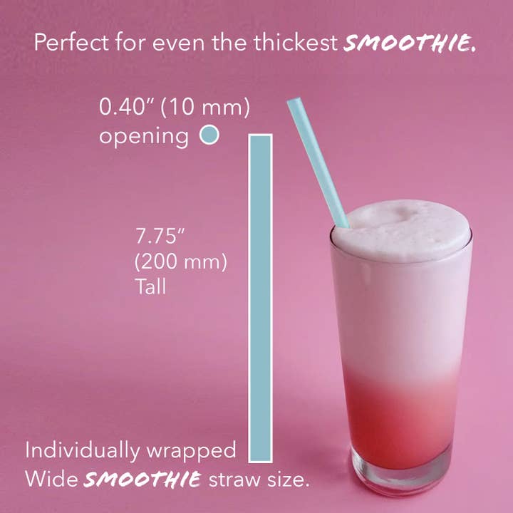 imPASTA Straws - Wholesale Drinking Straw - The Perfect Smoothie Straw - Individually Wrapped 5