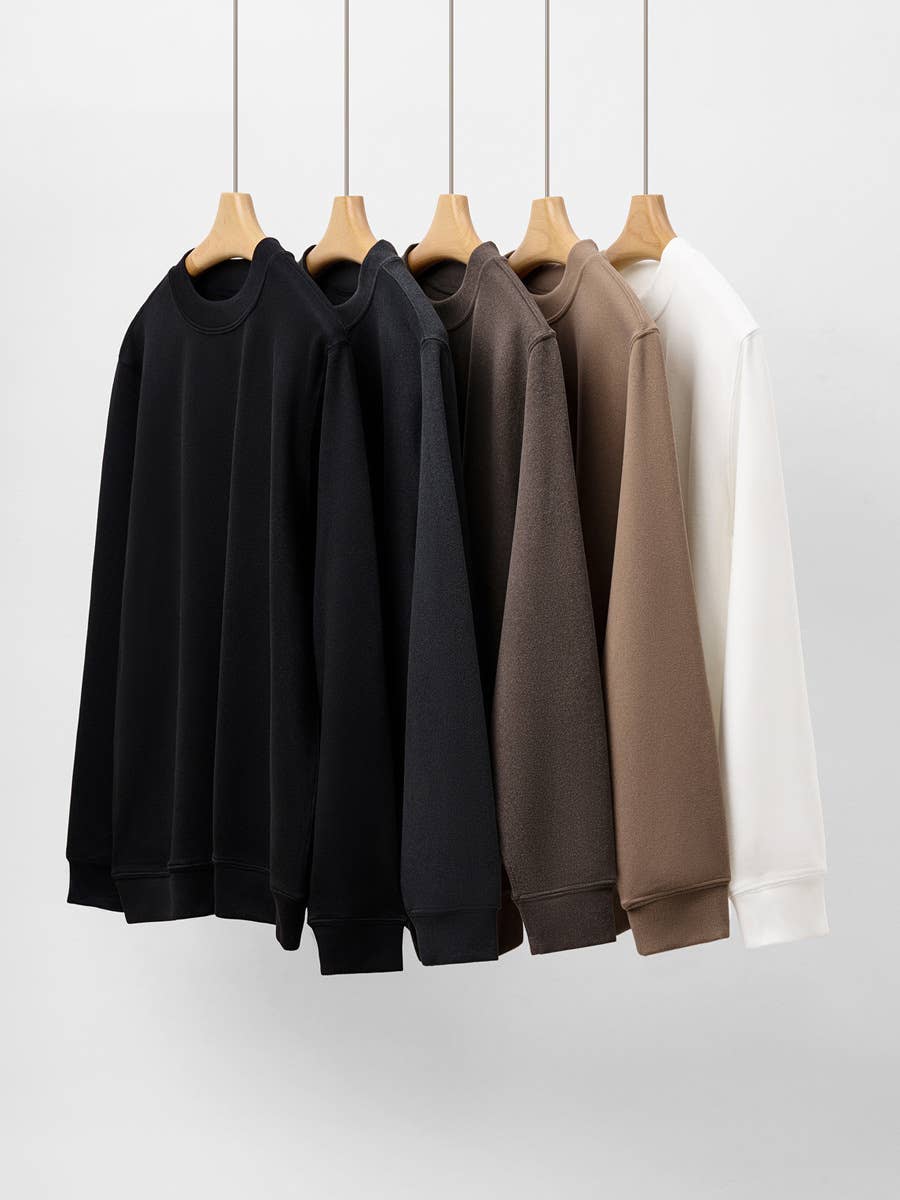 Rosa Clothing - Wholesale T-Shirt - Women's - Basic Loose casual crewneck t-shirt long sleeve Sweatshirt10