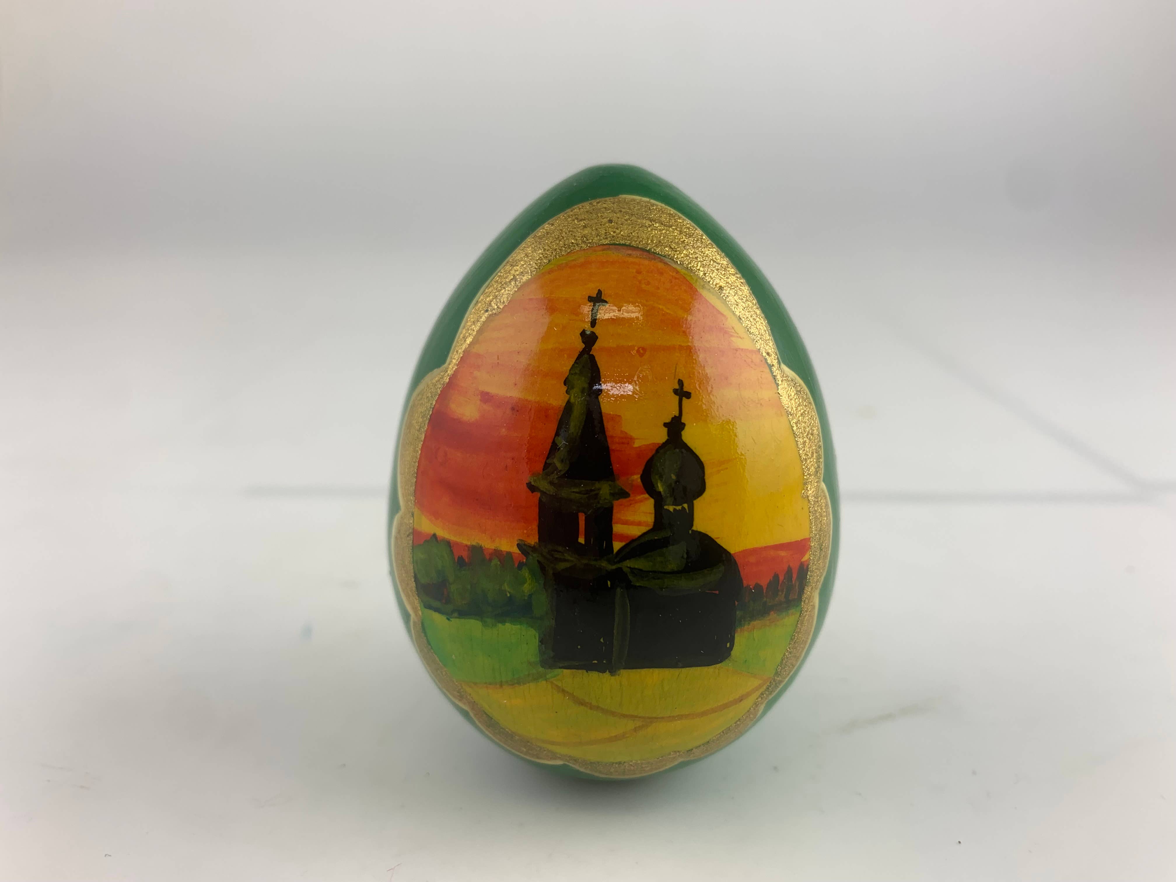 Golden Cockerel - Wholesale Decorative Tabletop Object - Vintage Wayside Chapel Egg6