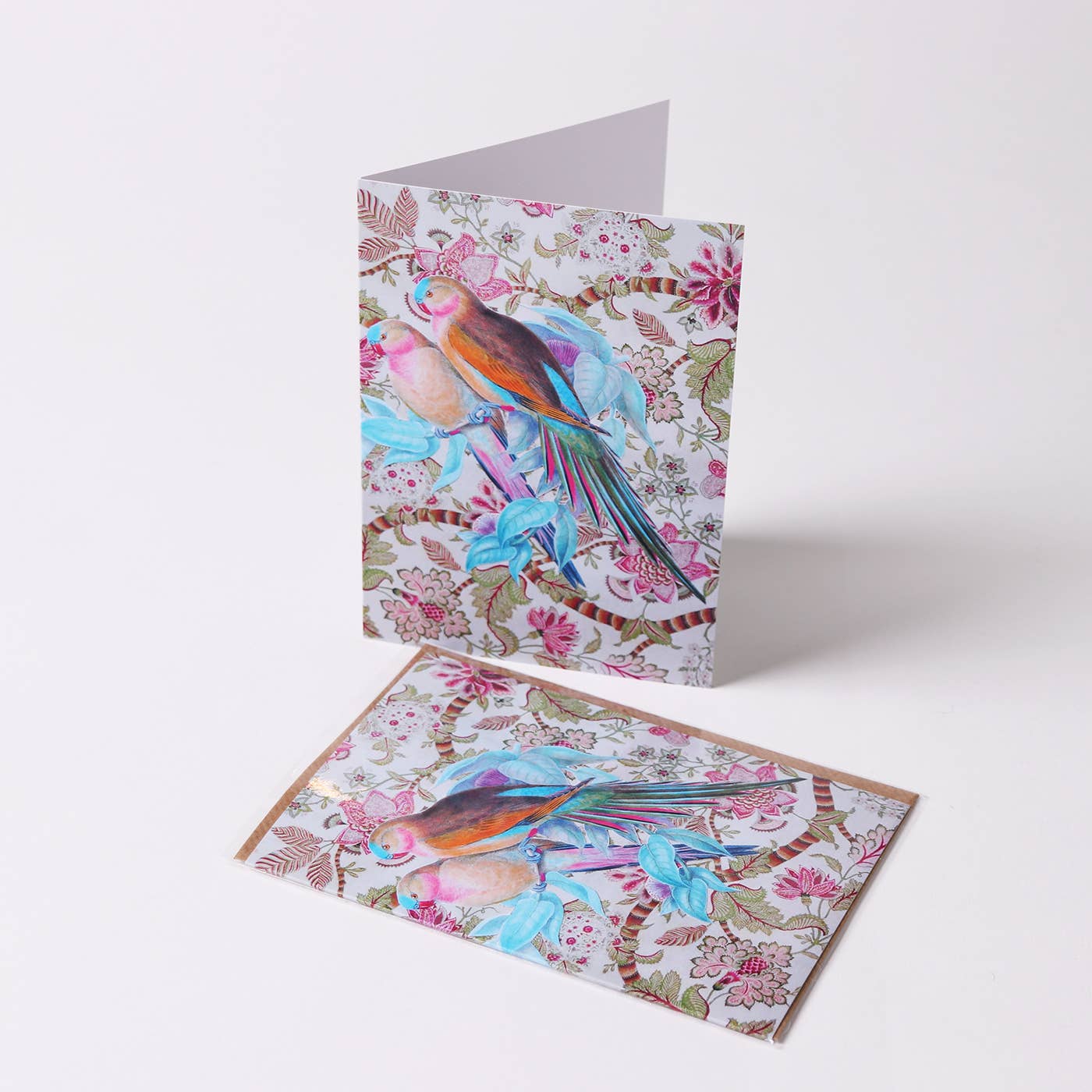 Diana Wilson Arcana – wholesale Everyday greeting card – Parrot Pair Eco-Friendly Everyday Greeting Card1
