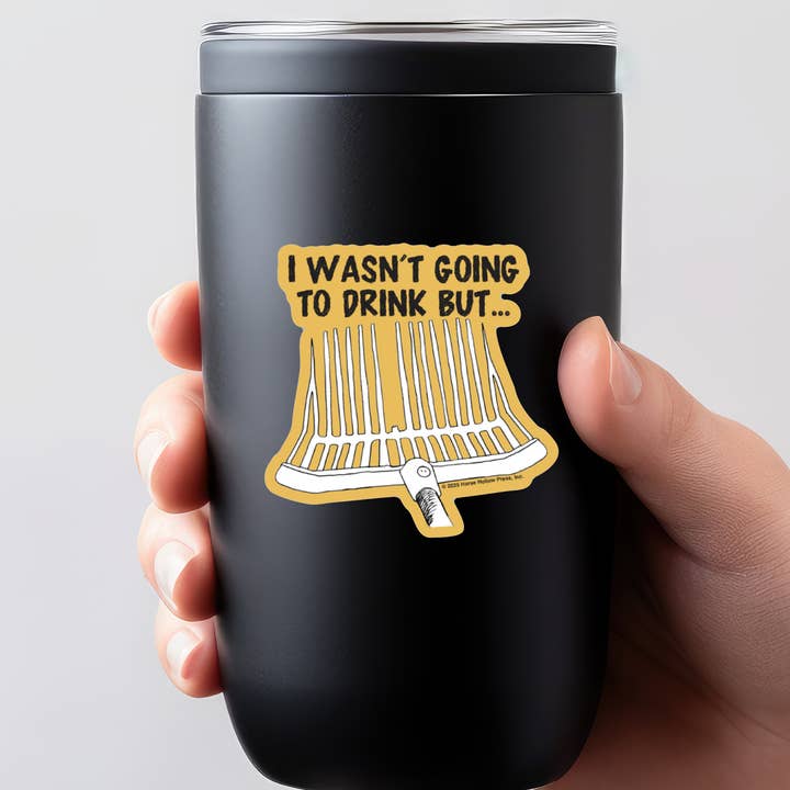 Horse Hollow Press / Pretty, Funny, Snarky Cards & Stickers - Wholesale Sticker - 3" Tumbler Horse Sticker / Drink ~ Pitchfork / WATERPROOF
0