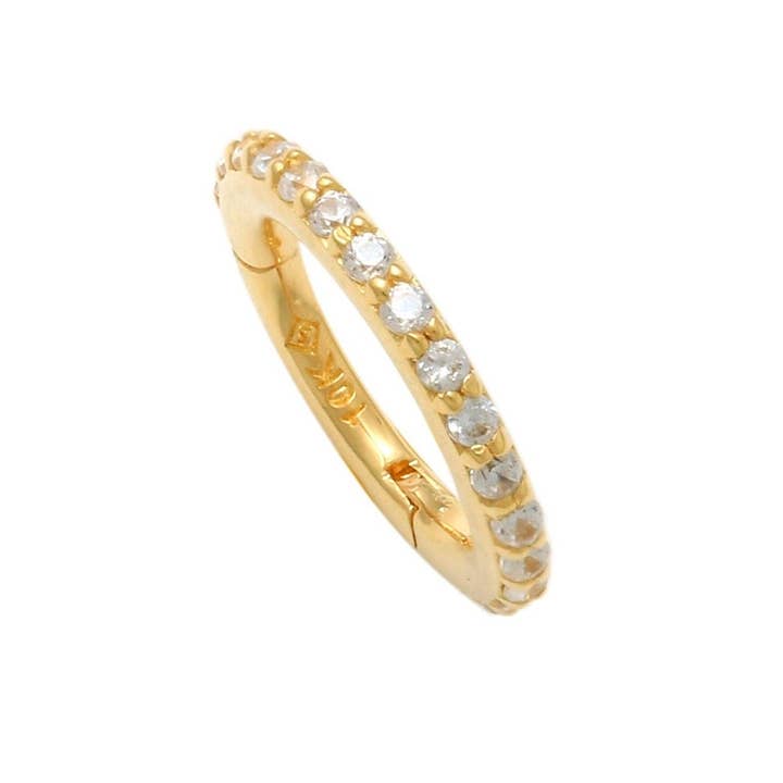 10kt Massief Gouden Septum Ring, Daith Piercing, Neus Hoepels #12 voor wholesale door Zahav Jewelry