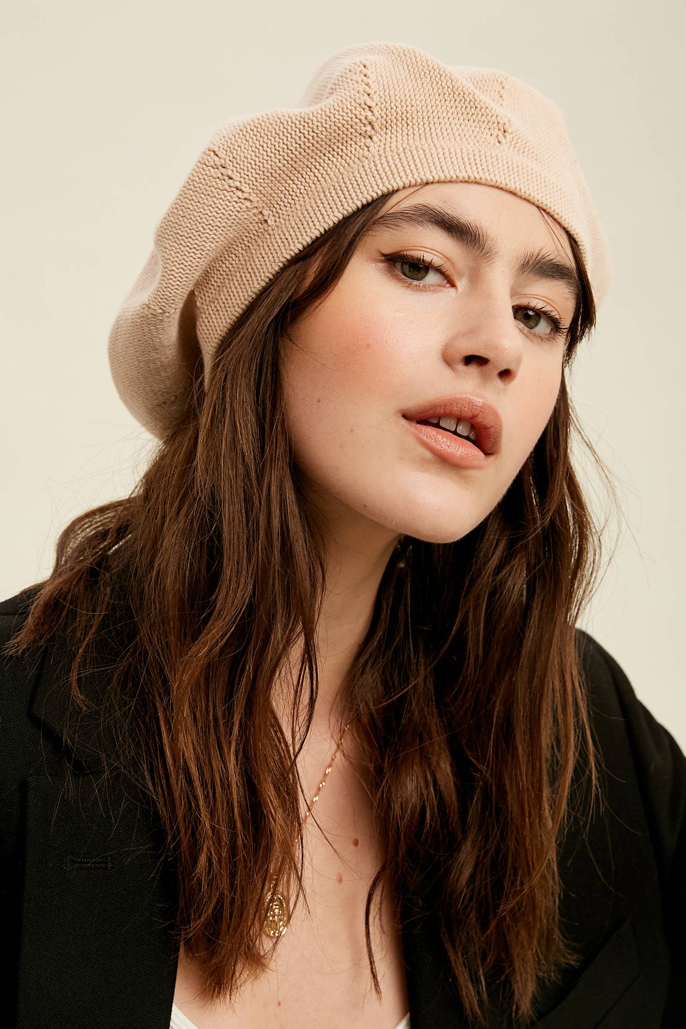 Listicle - Vendita all'ingrosso Basco - Donna - Berretto in Maglia Morbida LH01016