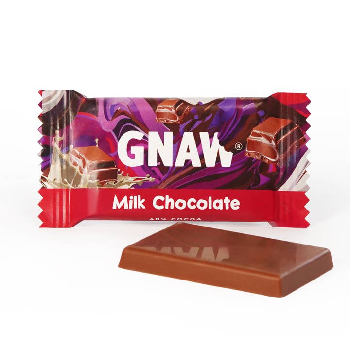 Milk Chocolate 15g Bar for wholesale by GNAW Chocolate