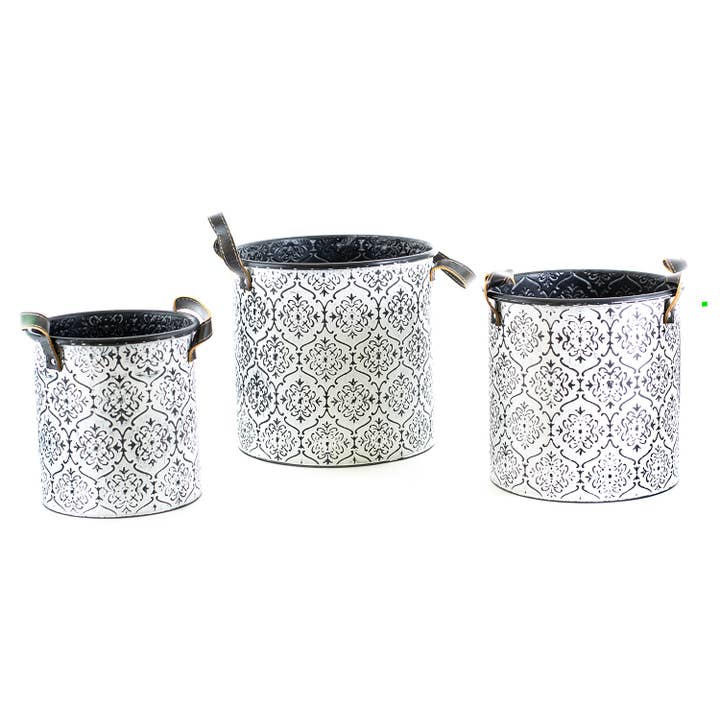 Mtl Buckets (Set of 3) for wholesale by Oak Street Wholesale