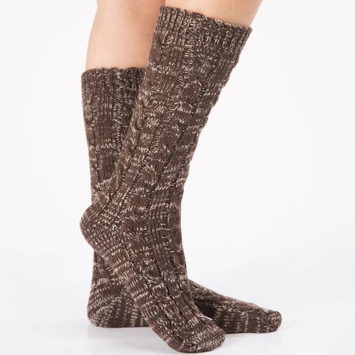 ACCITY - Wholesale Socks - Women's - CABLE KNITTED KNEE HIGH SOCKS_CWMS1125