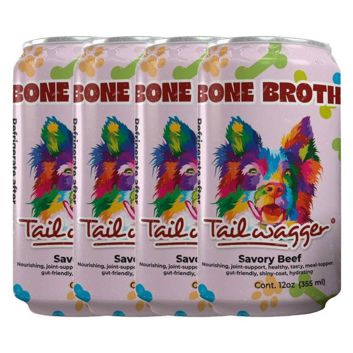 Tailwagger Savory Beef Bone Broth for wholesale by Tailwagger Dog Beer