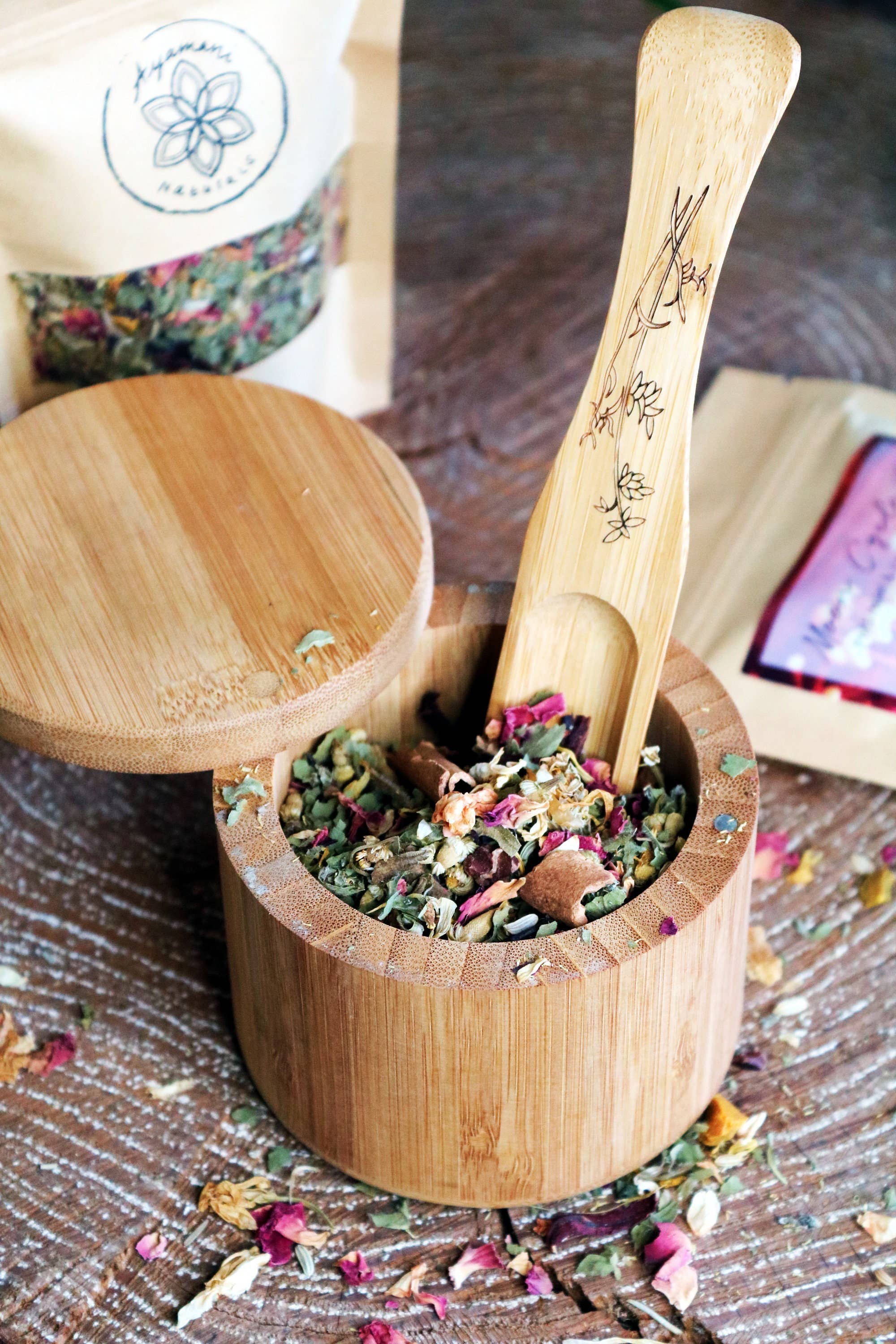 Ayamani Naturals - Wholesale Health/Detox Tea - Moon Cycle Herbal Tea with Lady's Mantle | Goddess Wellness6