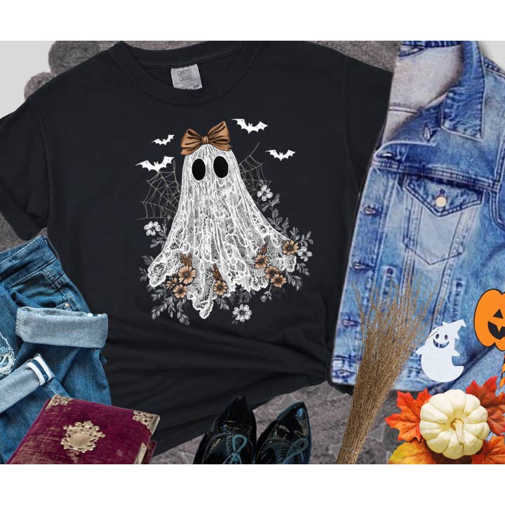 White Lace Ghost with Cobwebs for wholesale by The Red Rival Wholesale