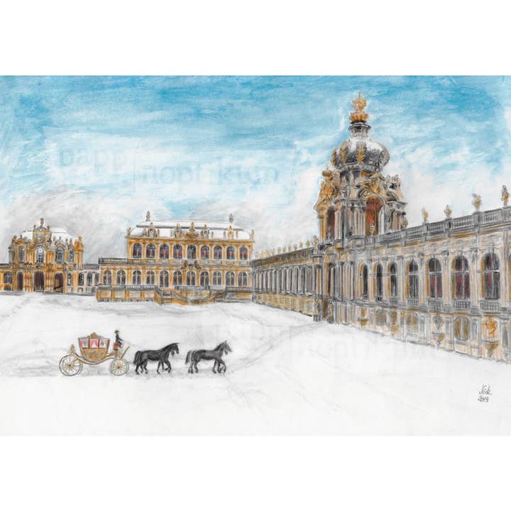 Dresden Zwinger (calendário do advento) por atacado de Pappnoptikum