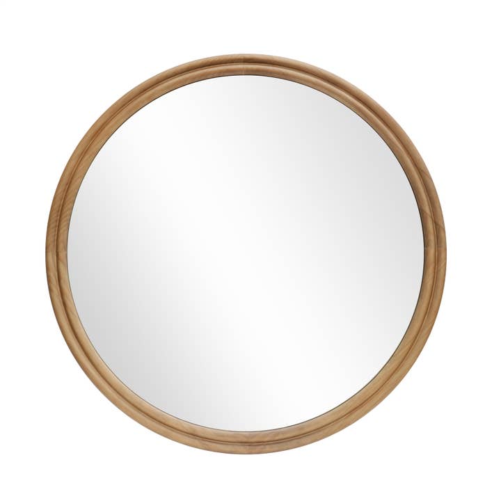 MIR102 Round Mirror Natural 36" PK 1 for wholesale by Myrians Home Decor