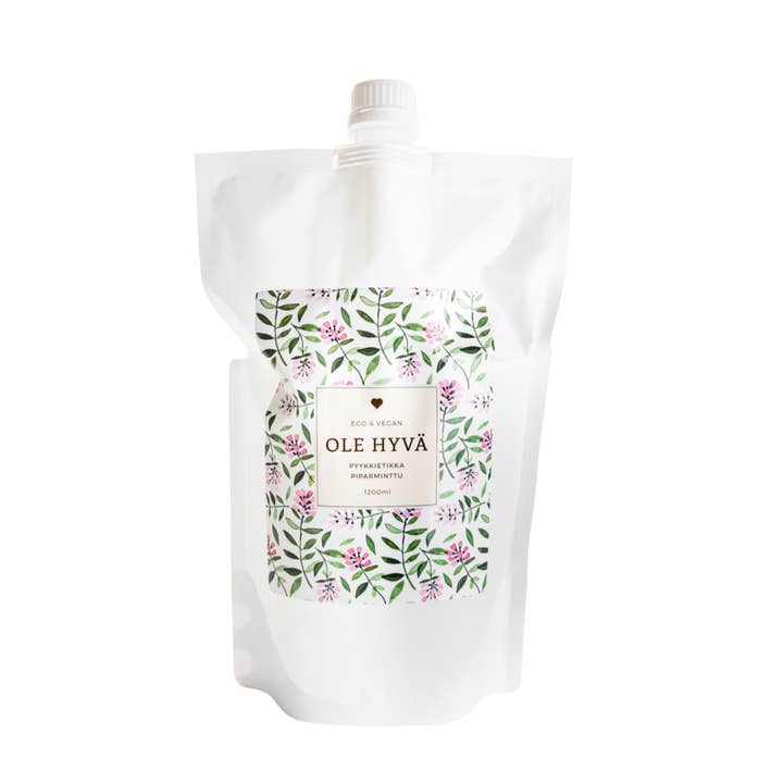 Ole Hyvä Metsä - Wholesale Liquid Laundry Detergent - Laundry Vinegar Peppermint, refill bag 1200ml