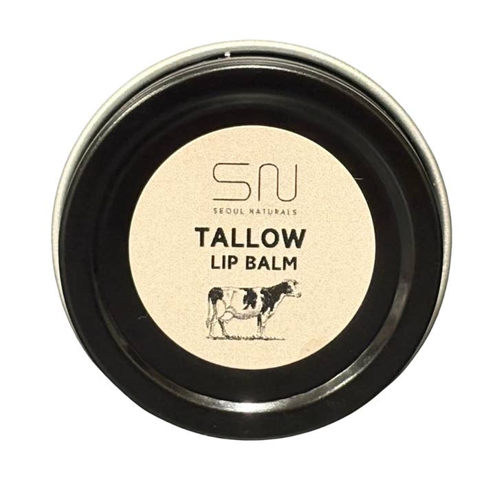 Seoul Naturals Tallow Lip Balm, Vanilla Scented, k beauty, 0.5 oz tin for wholesale by Seoul Naturals
